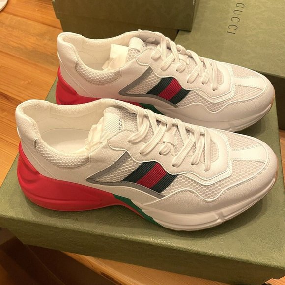 Gucci Rhyton Sneakers Men White Size:8 Used | eBay Gucci Rhyton Sneakers White Men’s Size 11